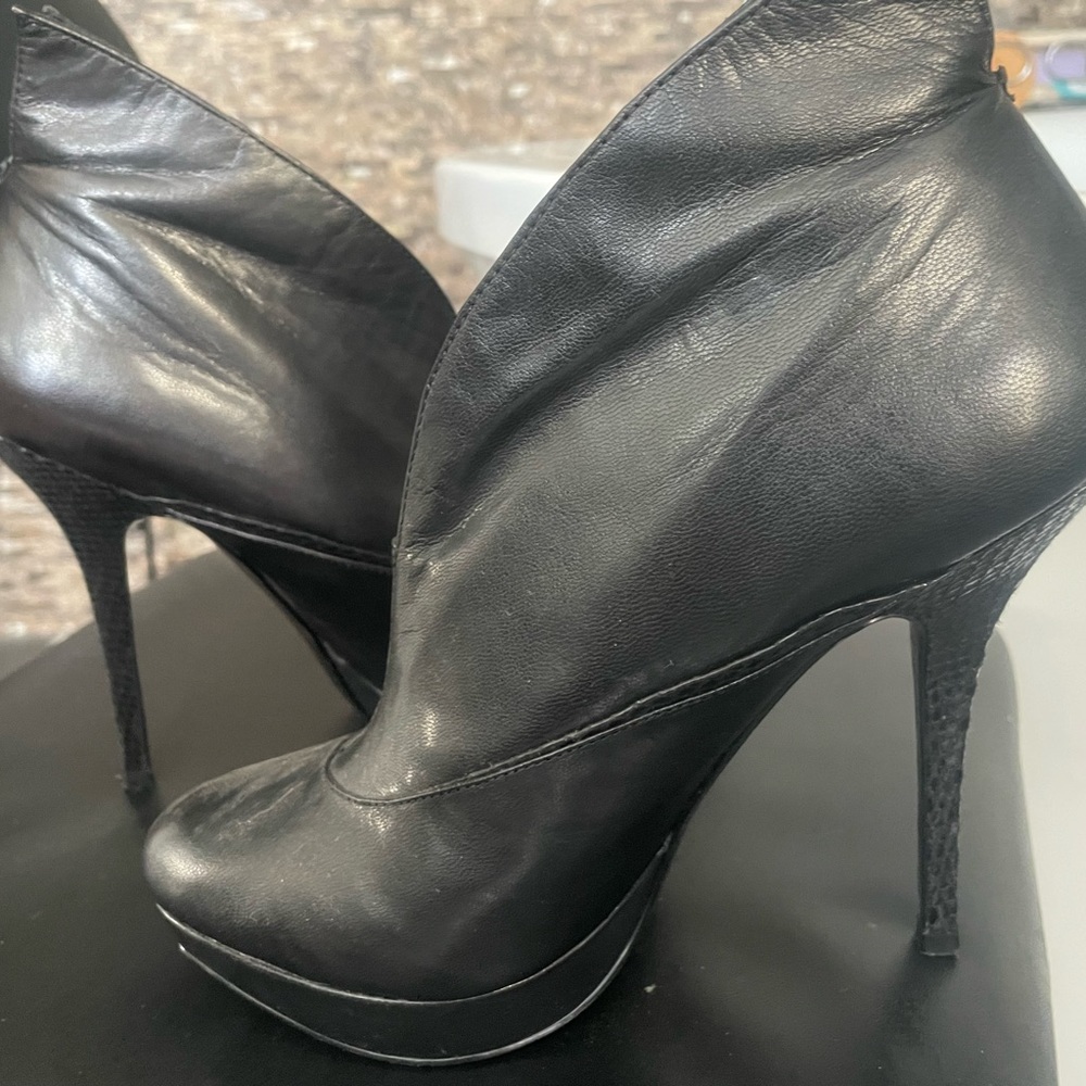 Charles David black booties. Worn once. Great condition, great price.